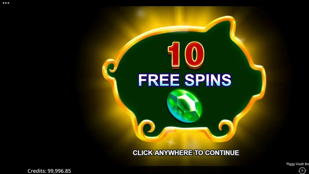 Interface brilhante e luxuosa do slot Piggy Vault Bonanza Rush Express